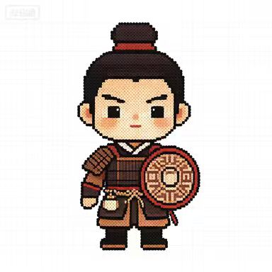 Chibi Ancient Chinese Characters-Ancient Warrior