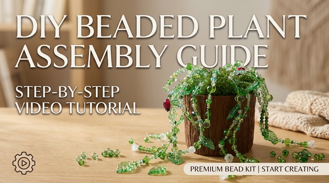 How to Make Your Beaded Plant Flower Branch | Easy DIY Tutorial - Part1